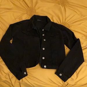 New black denim jacket